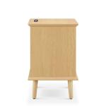 Teagan Natural Rattan Charging End Table
