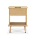 Teagan Natural Rattan Charging End Table