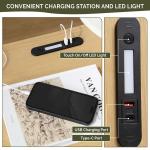 Teagan Natural Rattan Charging End Table