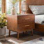 Riverstone Walnut 2-Drawer Nightstand