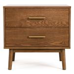 Riverstone Walnut 2-Drawer Nightstand