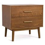 Riverstone Walnut 2-Drawer Nightstand