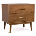 Riverstone Walnut 2-Drawer Nightstand