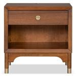 Forma Walnut Charging Nightstand with LED Light