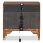 Forma Walnut Charging Nightstand with LED Light