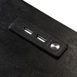 Forma Black Charging Nightstand with LED Light