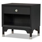 Forma Black Charging Nightstand with LED Light