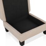 Colby Beige Boucle Storage Ottoman