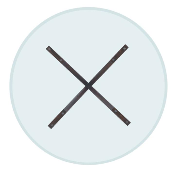 Auden Glass and Espresso Wood Round Dining Table