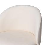 Garet Cream Upholstered Swivel Bar Stool