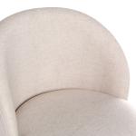 Garet Cream Upholstered Swivel Counter Stool