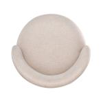 Garet Cream Upholstered Swivel Counter Stool