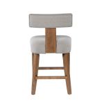 Thalia Gray Upholstered T-Back Counter Stool