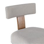 Thalia Gray Upholstered T-Back Counter Stool