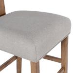 Thalia Gray Upholstered T-Back Counter Stool