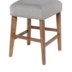 Thalia Gray Upholstered T-Back Counter Stool