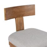Theodora Gray Upholstered T-Back Counter Stool