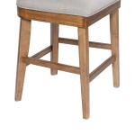 Theodora Gray Upholstered T-Back Counter Stool