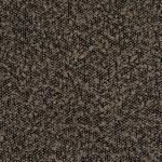 Rounded Dark Brown Boucle Storage Bench