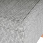 Sage Mini Grid Pattern Square Storage Ottoman