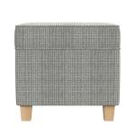 Sage Mini Grid Pattern Square Storage Ottoman