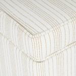 Marigold Pinstripe Upholstered Storage Ottoman