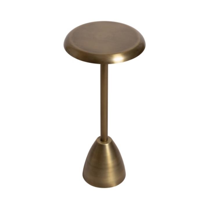 Morizet Antique Brass Round Cocktail Table