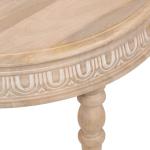 Patresa Round Natural Carved Wood Coffee Table