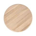 Patresa Round Natural Carved Wood Coffee Table