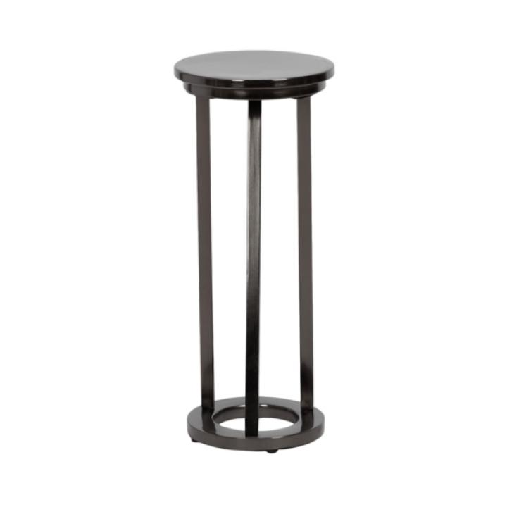Allie Pewter Metal Cocktail Table