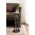 Allie Pewter Metal Cocktail Table