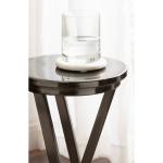 Allie Pewter Metal Cocktail Table