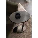 Engles Pewter Metal Oval Adjustable Table