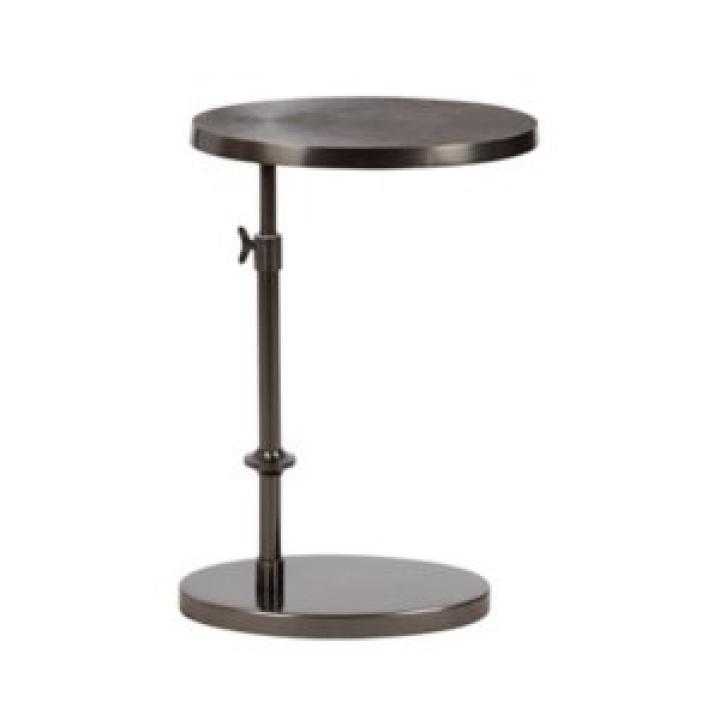 Engles Pewter Metal Oval Adjustable Table