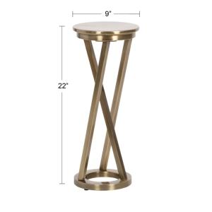 Allie Gold Metal Cocktail Table