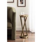 Allie Gold Metal Cocktail Table