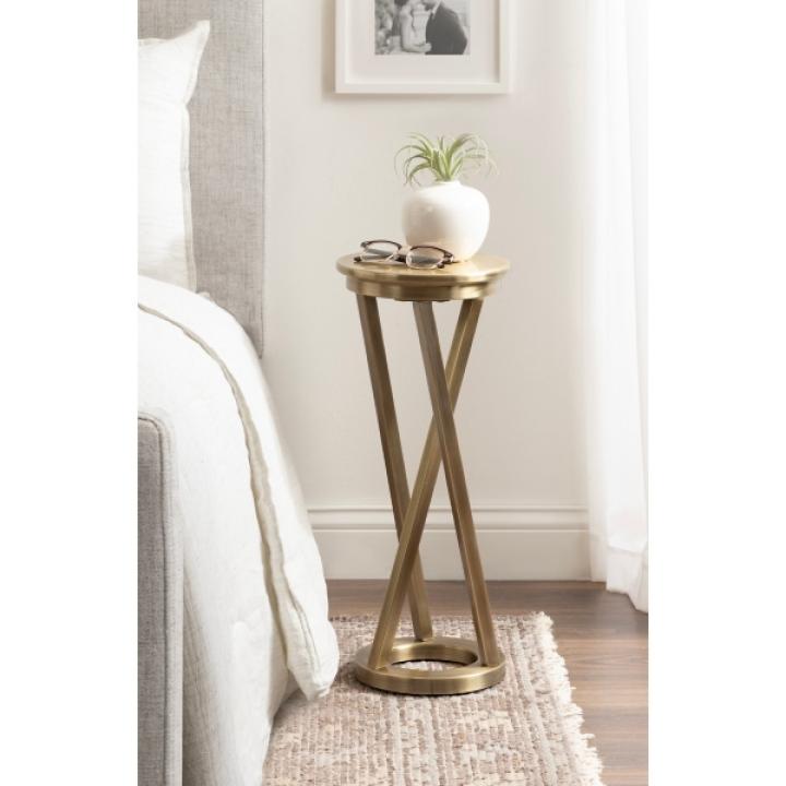 Allie Gold Metal Cocktail Table
