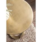 Allie Gold Metal Cocktail Table