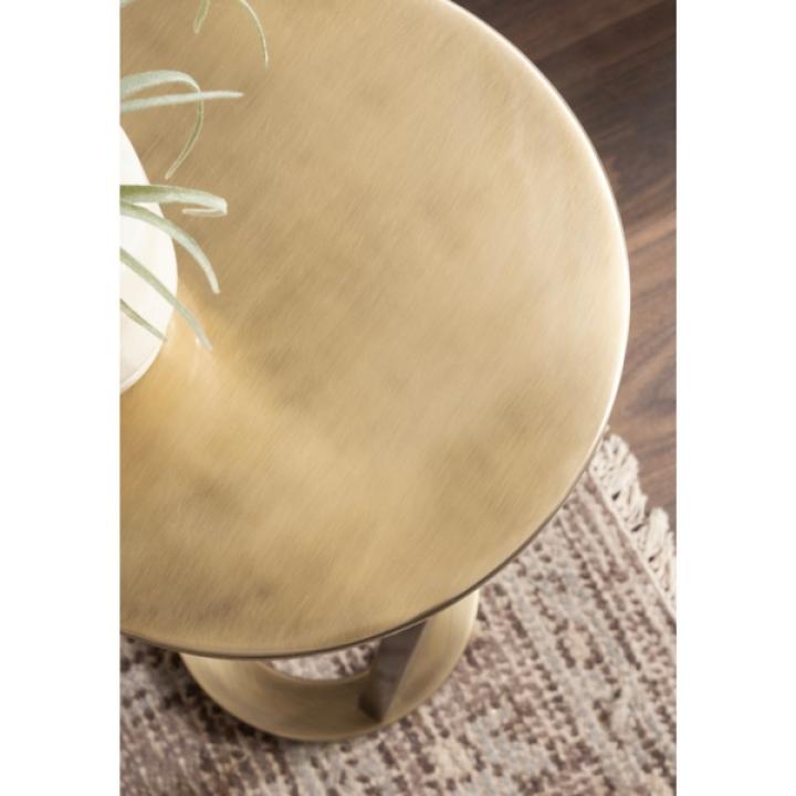 Allie Gold Metal Cocktail Table