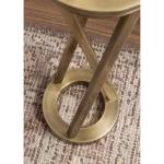Allie Gold Metal Cocktail Table