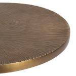 Engles Gold Metal Oval Adjustable Table