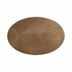 Engles Gold Metal Oval Adjustable Table