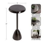 Morizet Pewter Round Cocktail Table