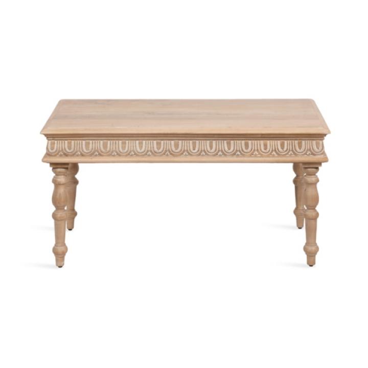 Patresa Natural Carved Wood Coffee Table
