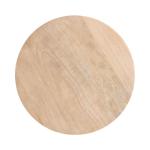 Nisha Natural Wood Scalloped Cocktail Table