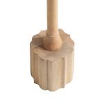 Nisha Natural Wood Scalloped Cocktail Table