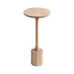Nisha Natural Wood Scalloped Cocktail Table