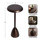 Morizet Dark Bronze Round Cocktail Table