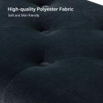 Achilles Black Tufted Storage Bench