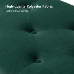 Achilles Green Tufted Storage Bench